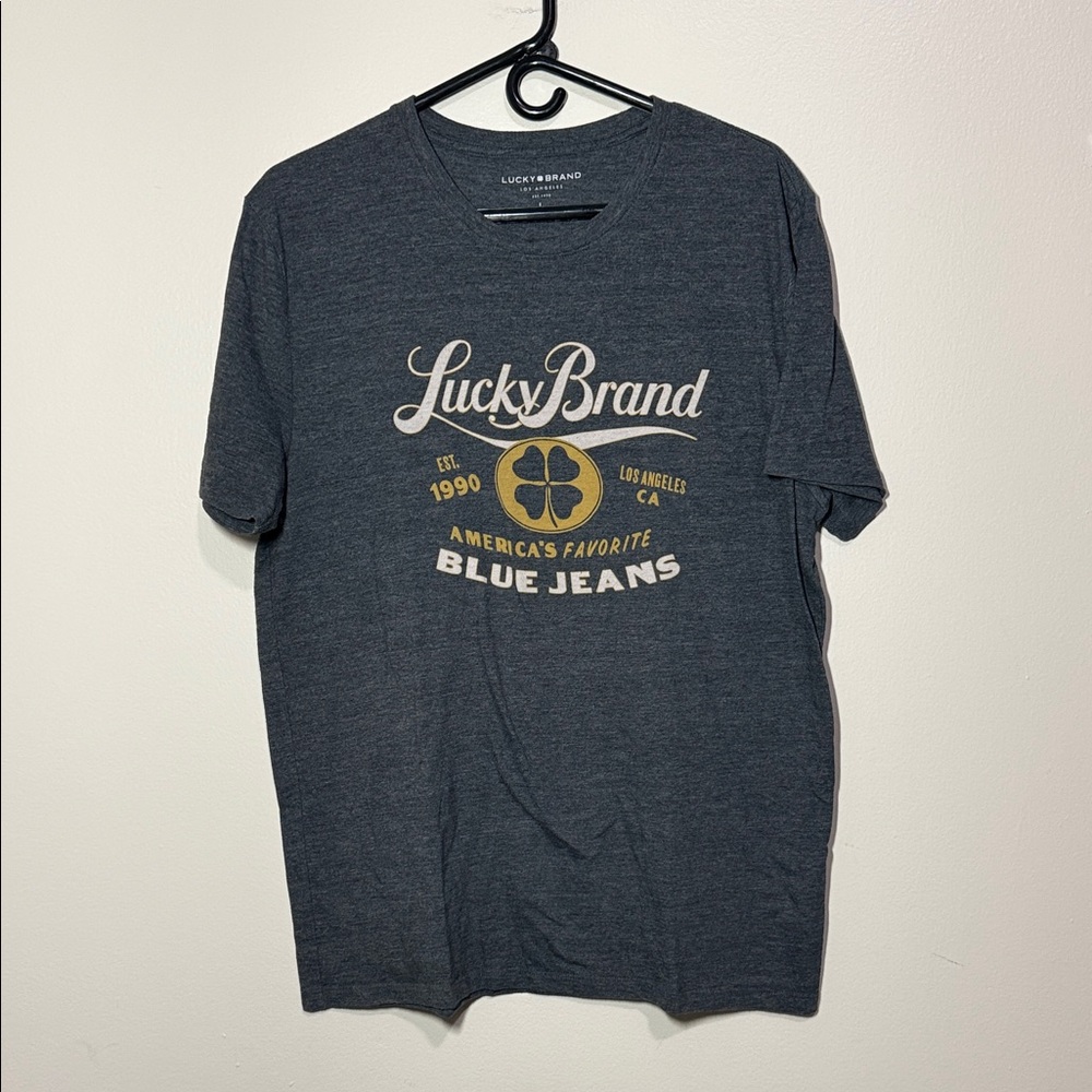 Lucky Brand Men's Blue Graphic Tee